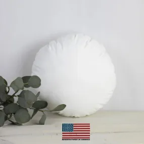 17" | Round Pillows Insert | Indoor Outdoor Hypoallergenic Polyester Pillow Insert | Quality Insert | Round Pillow Form | Round Pillow