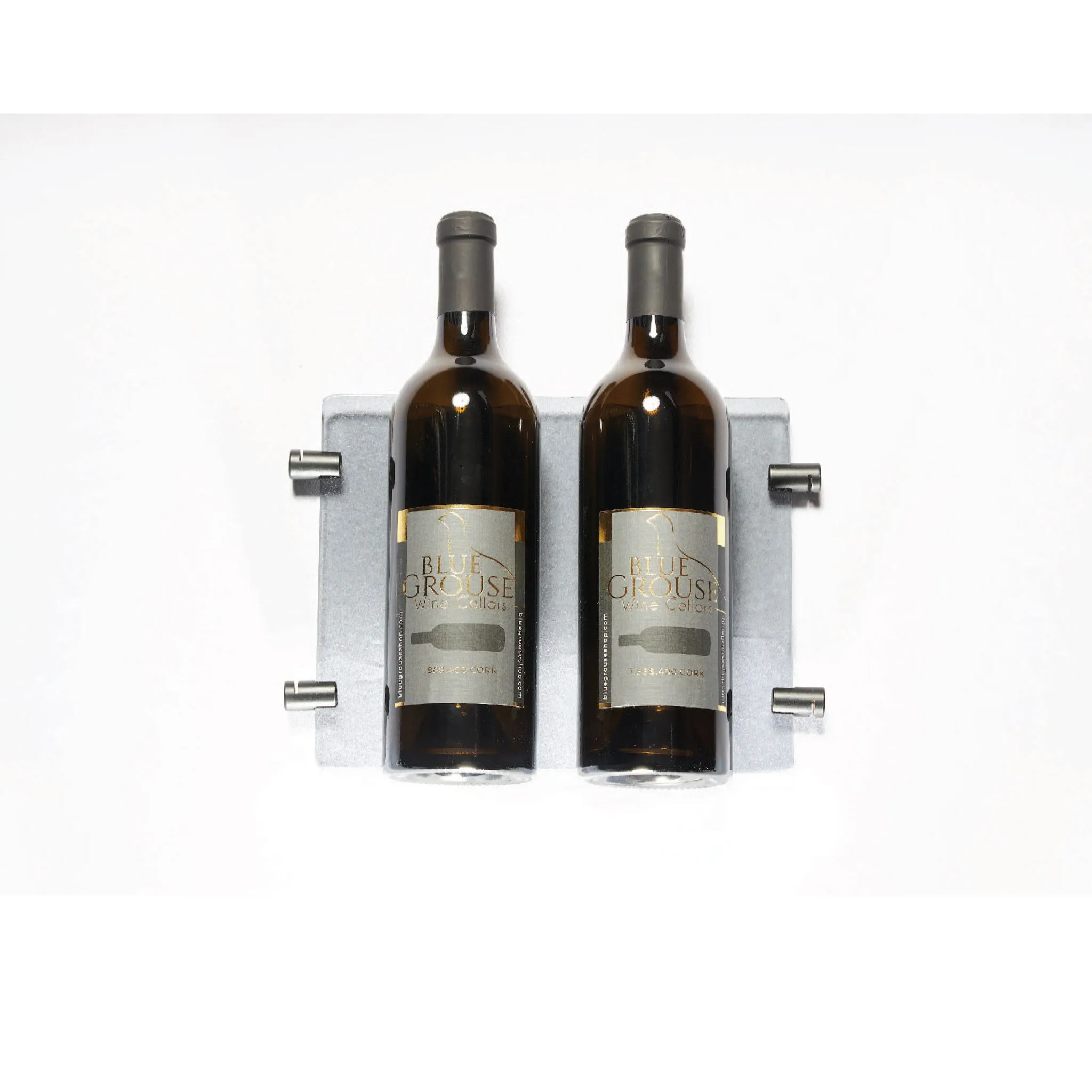 2 Bottle Glass Cradle with Clips for Float Wine Display System