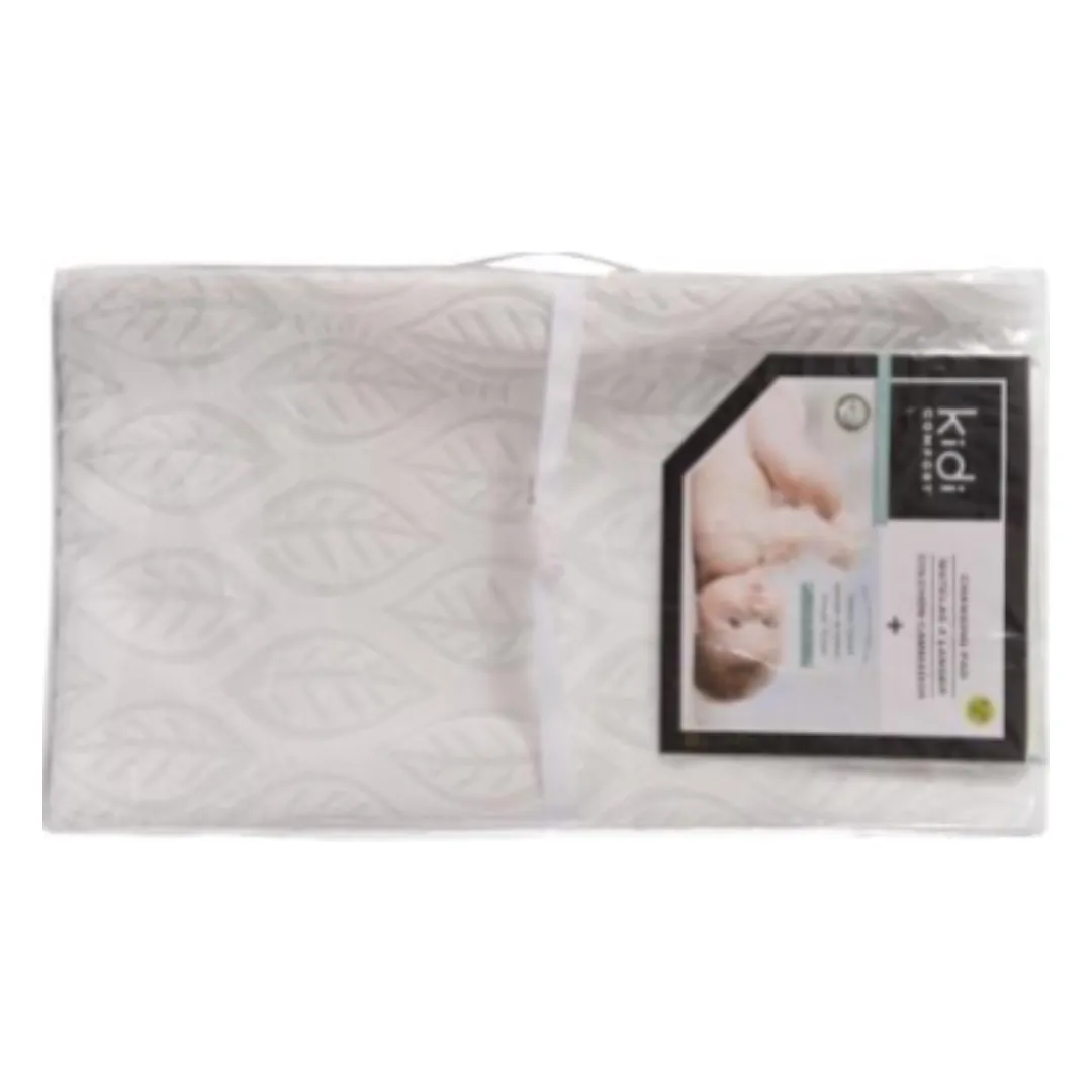 2 Pcs Changing Pad White Vinyl   Green leaf Cover