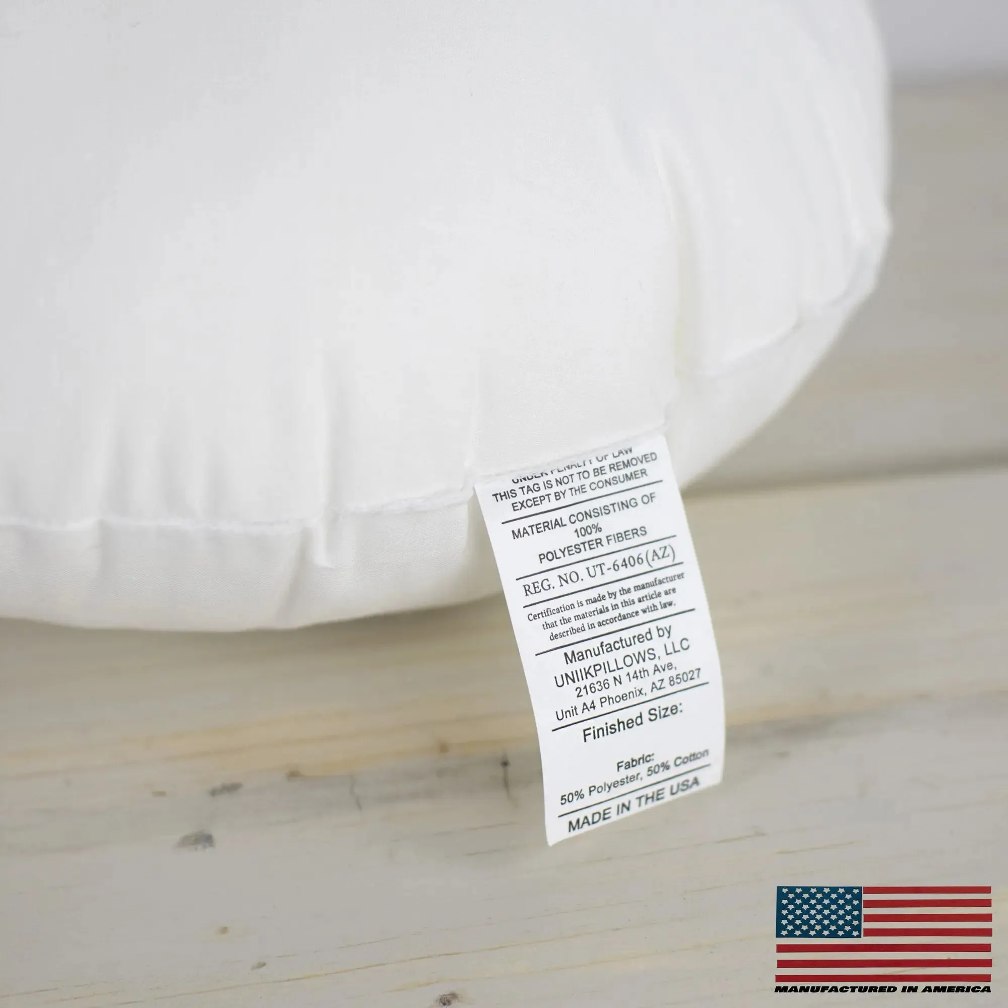 20" | Round Angel Hair Insert | Indoor Outdoor Down Alternative Hypoallergenic Pillow Insert | Quality Insert | Premium Insert