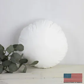 20" | Round Angel Hair Insert | Indoor Outdoor Down Alternative Hypoallergenic Pillow Insert | Quality Insert | Premium Insert