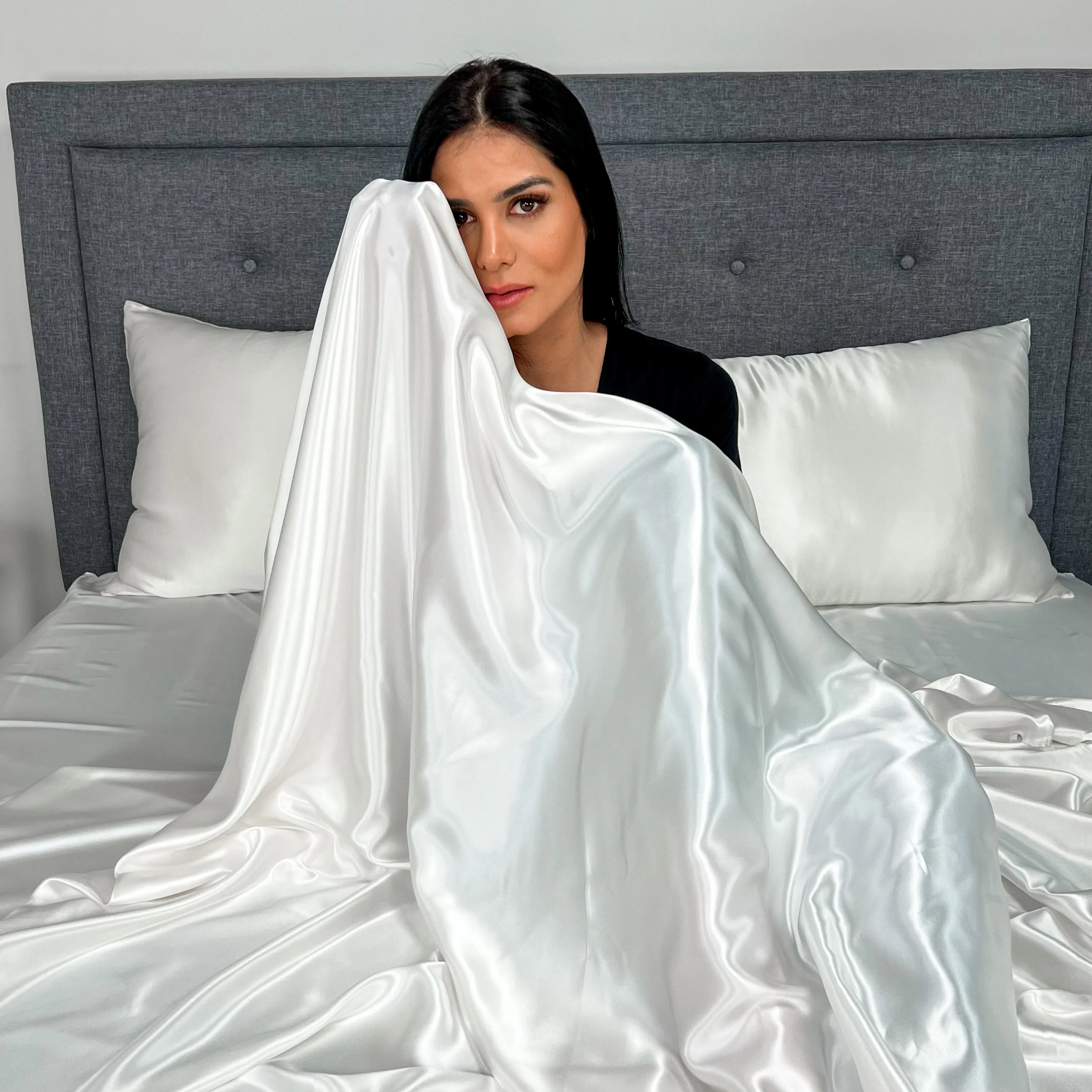 22 Momme Silk Flat Sheet - White