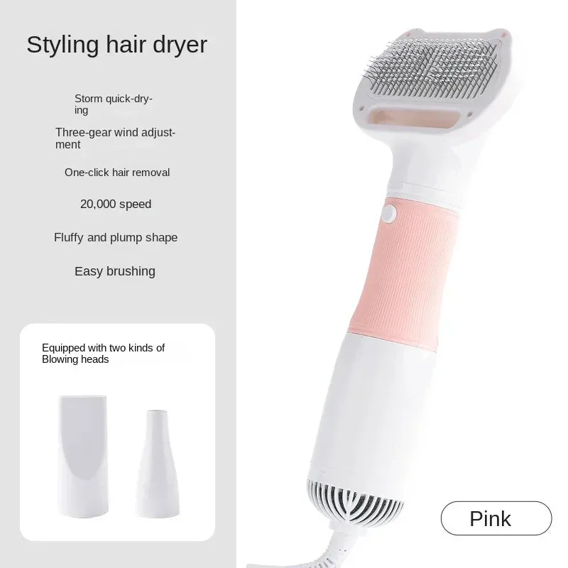 3-In-1 Pet Dog Dryer Quiet Dog Hair Dryers and Comb Brush Grooming Kitten Cat Hair Comb Puppy Fur Blower Low Noise Pet Products