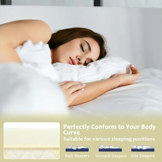 3 inch Bed Mattress Topper Air Cotton for All Night’s Comfy Soft Mattress Pad-Queen Size