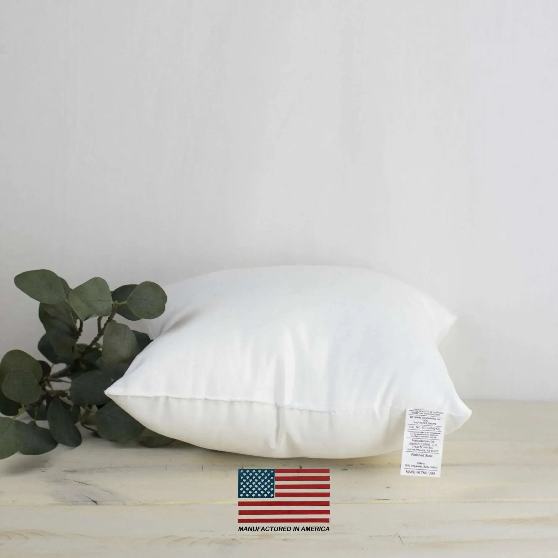 30x30 | Indoor Outdoor Hypoallergenic Polyester Pillow Insert | Quality Insert | Pillow Inners | Throw Pillow Insert | Square Pillow Inserts