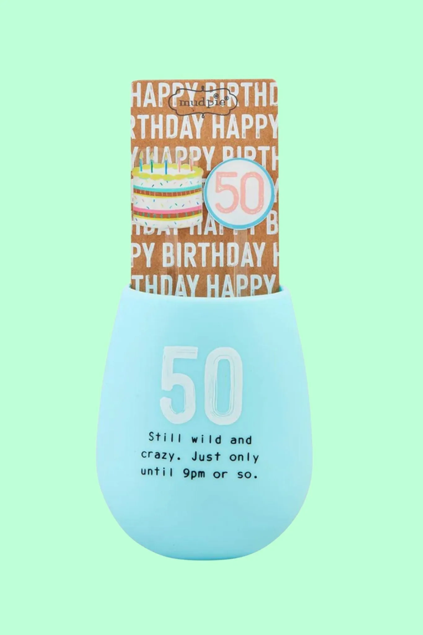 50th Bday Silicone Cup