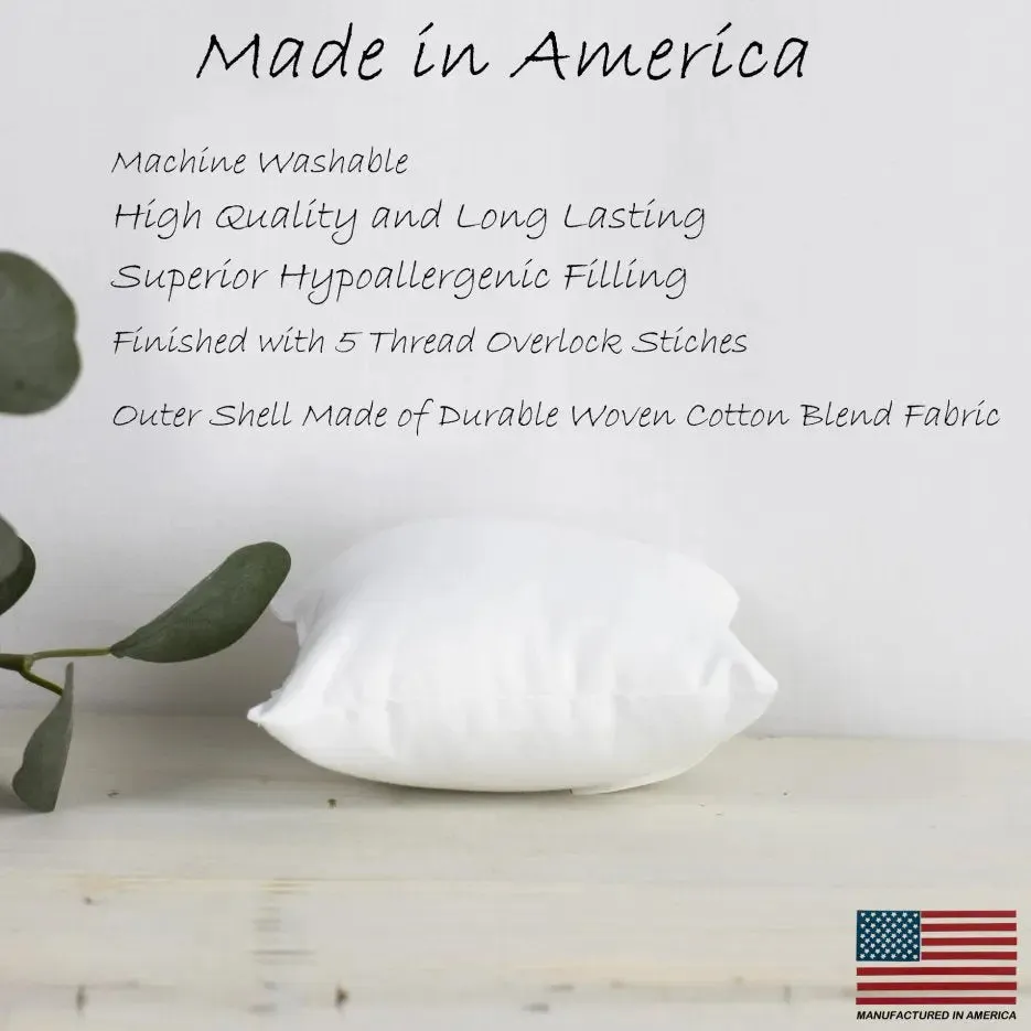 5x5 | Square Angel Hair Insert | Indoor Outdoor Down Alternative Hypoallergenic Pillow Insert | Quality Insert | Premium Insert