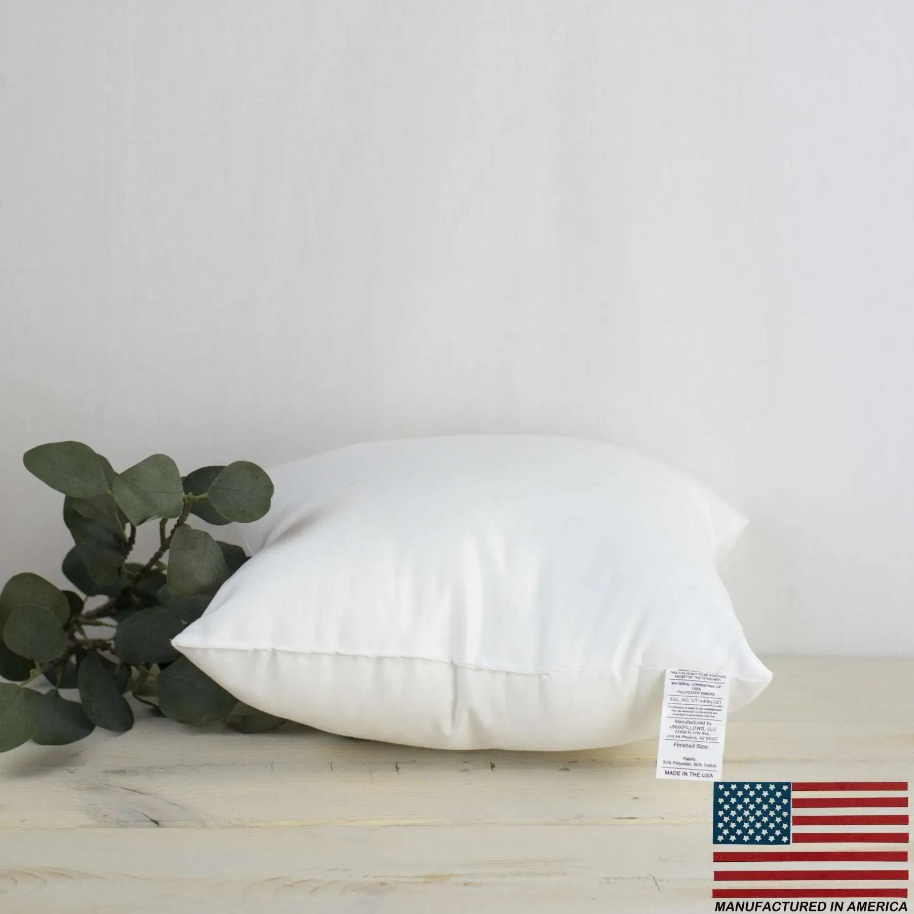 5x5 | Square Angel Hair Insert | Indoor Outdoor Down Alternative Hypoallergenic Pillow Insert | Quality Insert | Premium Insert