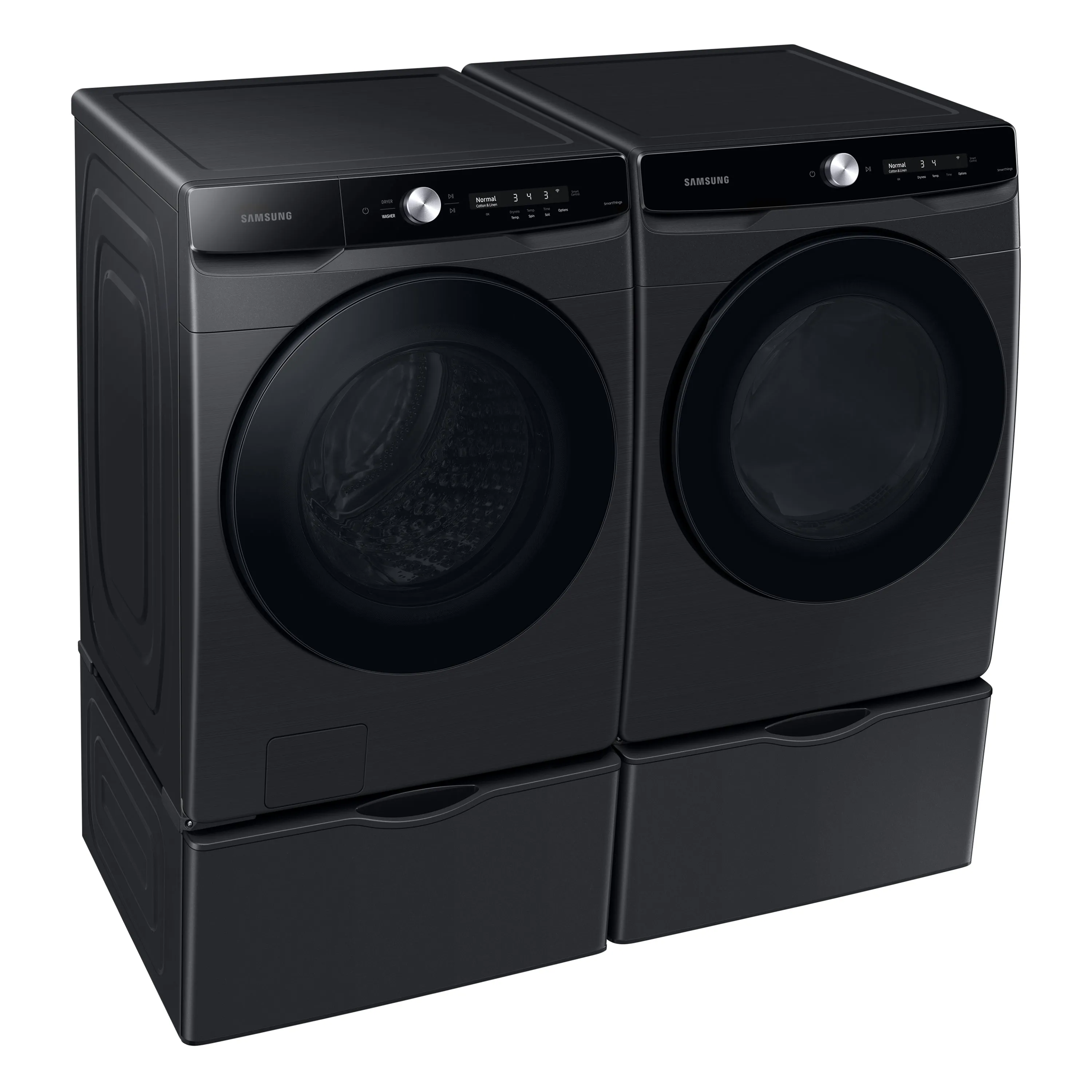 7.5 cu. ft. Smart Dial Electric Dryer with Super Speed Dry in Brushed Black - (DVE50A8600V)