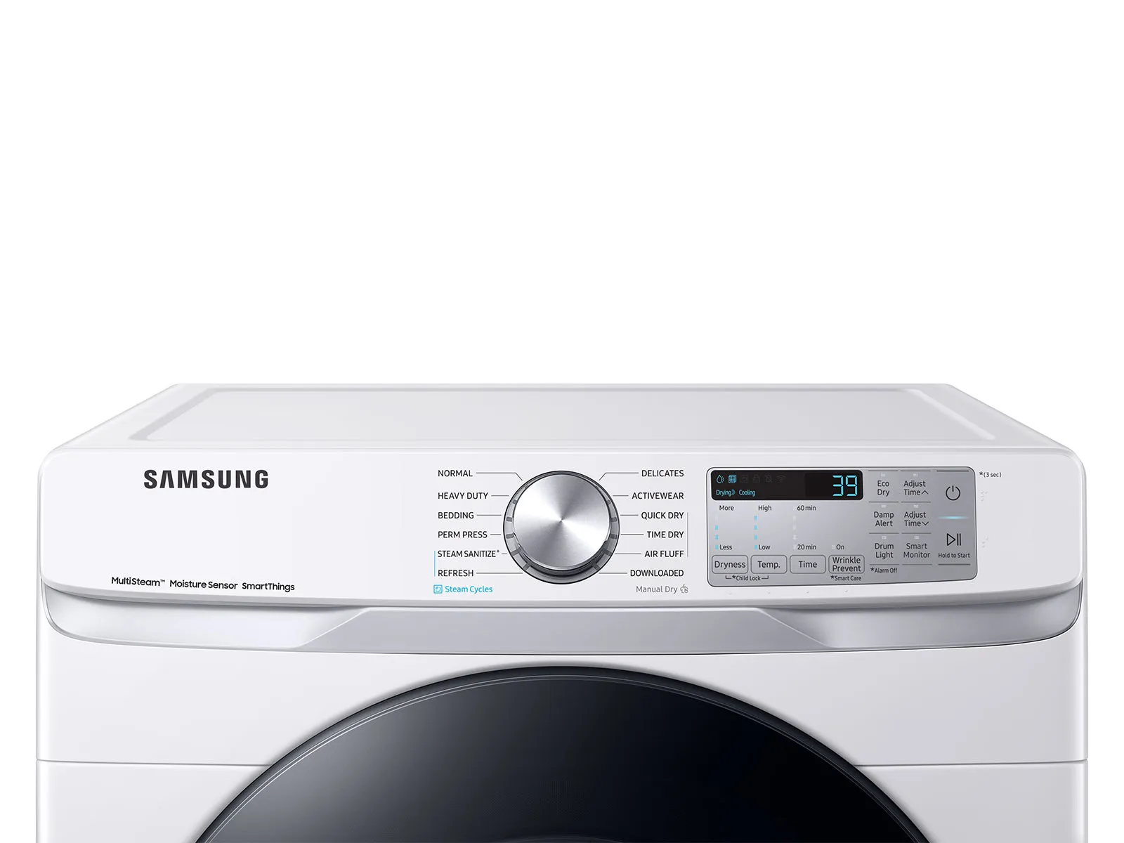 7.5 cu. ft. Smart Electric Dryer with Steam Sanitize  in White - (DVE45B6300W)