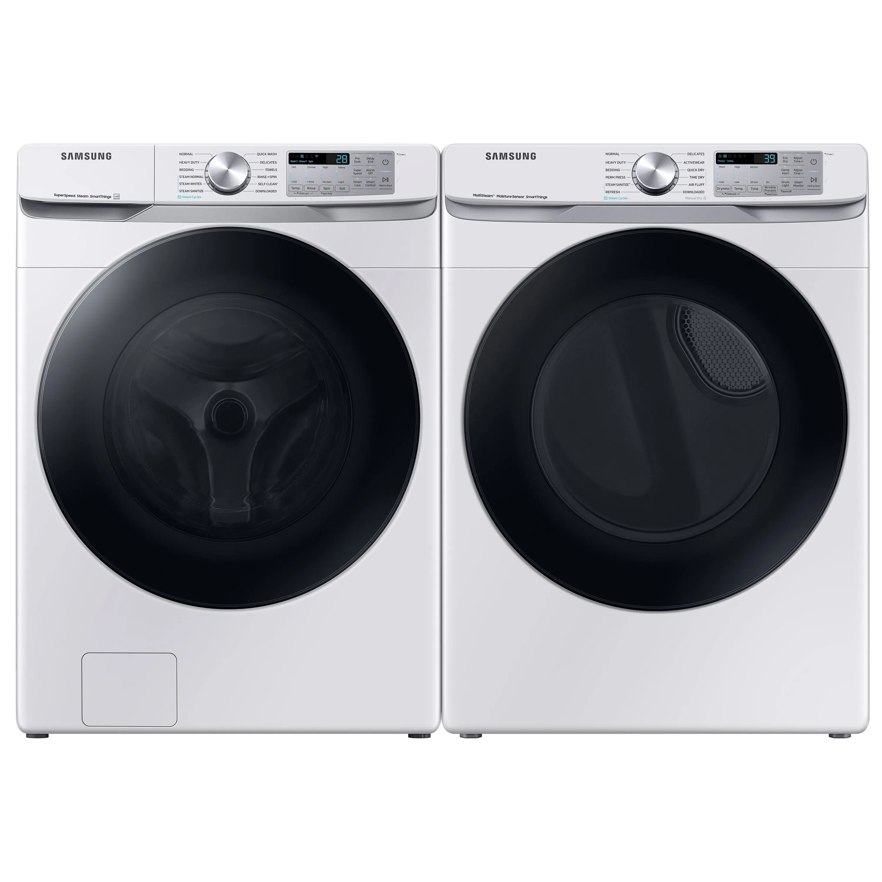 7.5 cu. ft. Smart Electric Dryer with Steam Sanitize  in White - (DVE45B6300W)