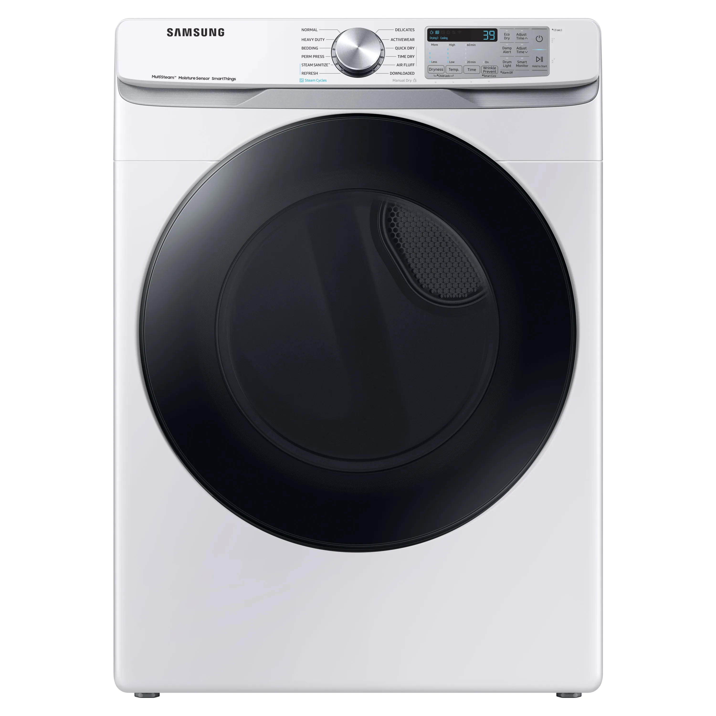 7.5 cu. ft. Smart Electric Dryer with Steam Sanitize  in White - (DVE45B6300W)