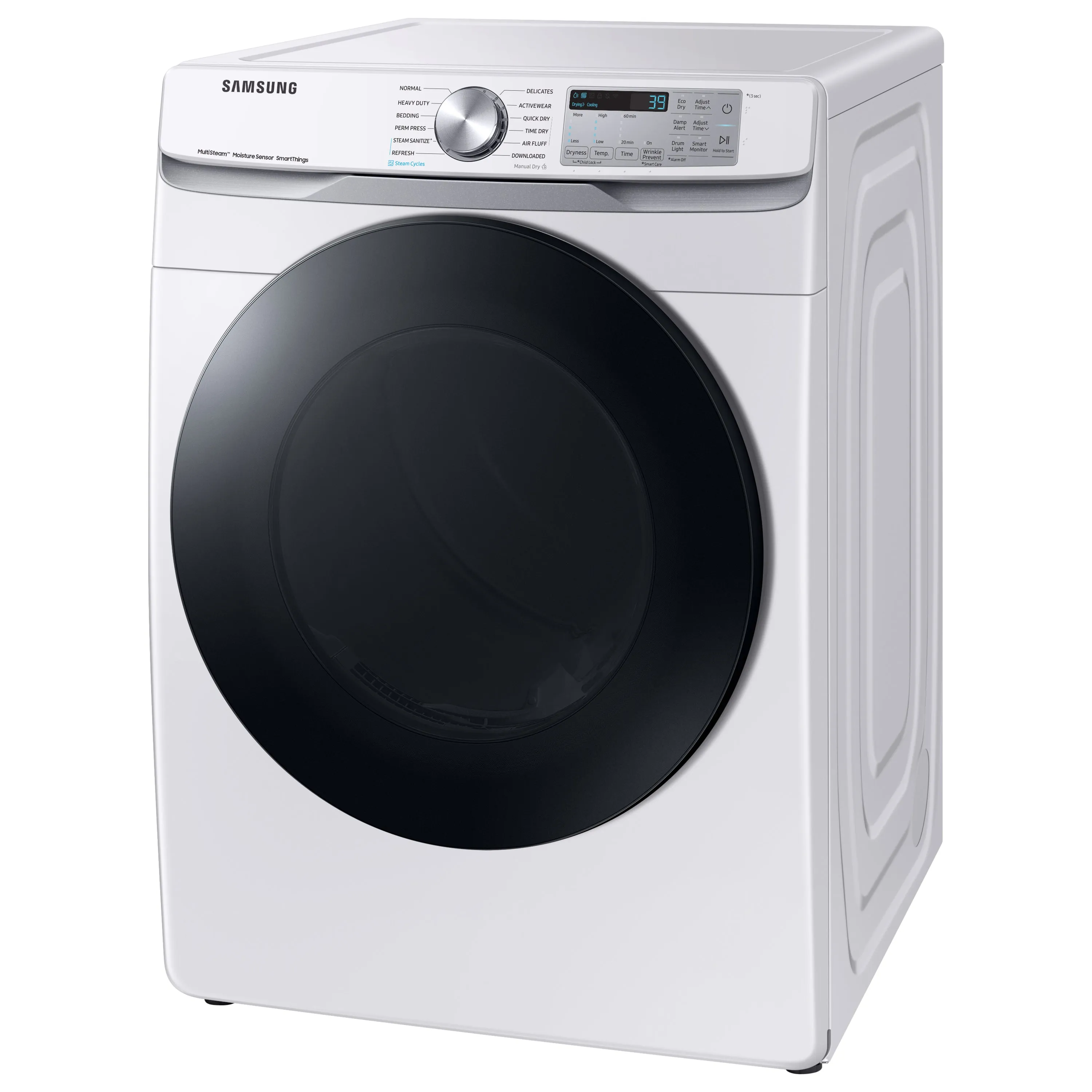 7.5 cu. ft. Smart Electric Dryer with Steam Sanitize  in White - (DVE45B6300W)