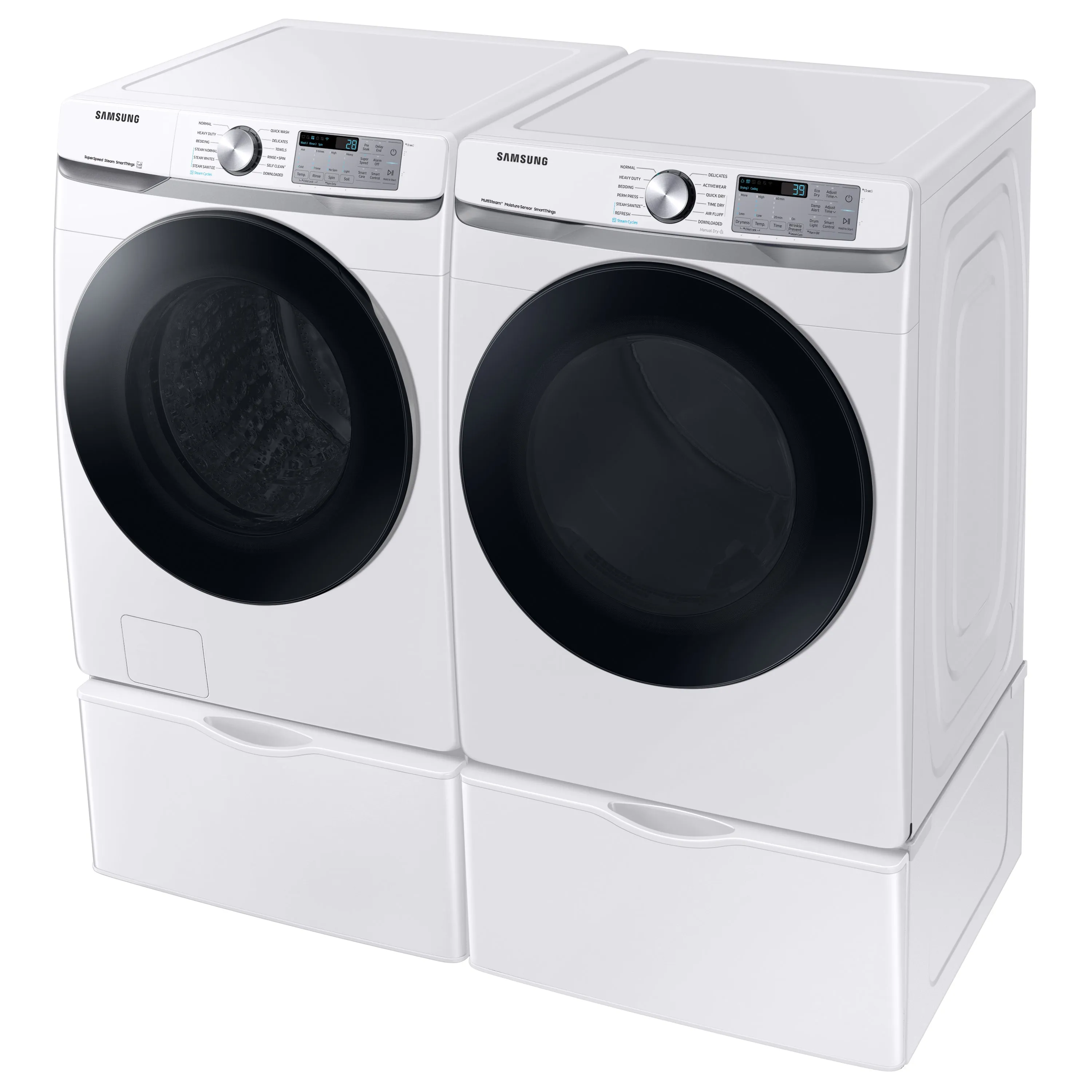 7.5 cu. ft. Smart Electric Dryer with Steam Sanitize  in White - (DVE45B6300W)