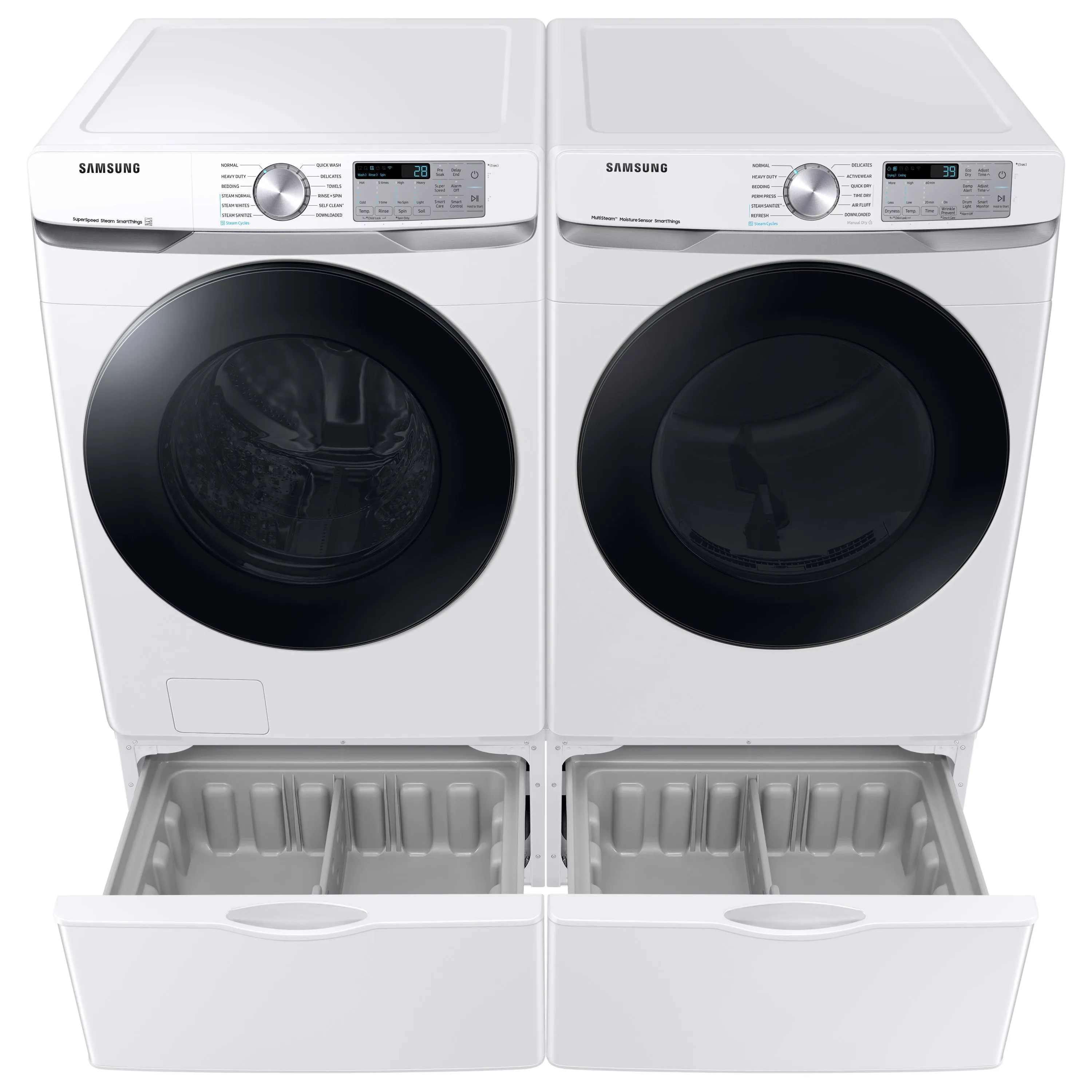 7.5 cu. ft. Smart Electric Dryer with Steam Sanitize  in White - (DVE45B6300W)