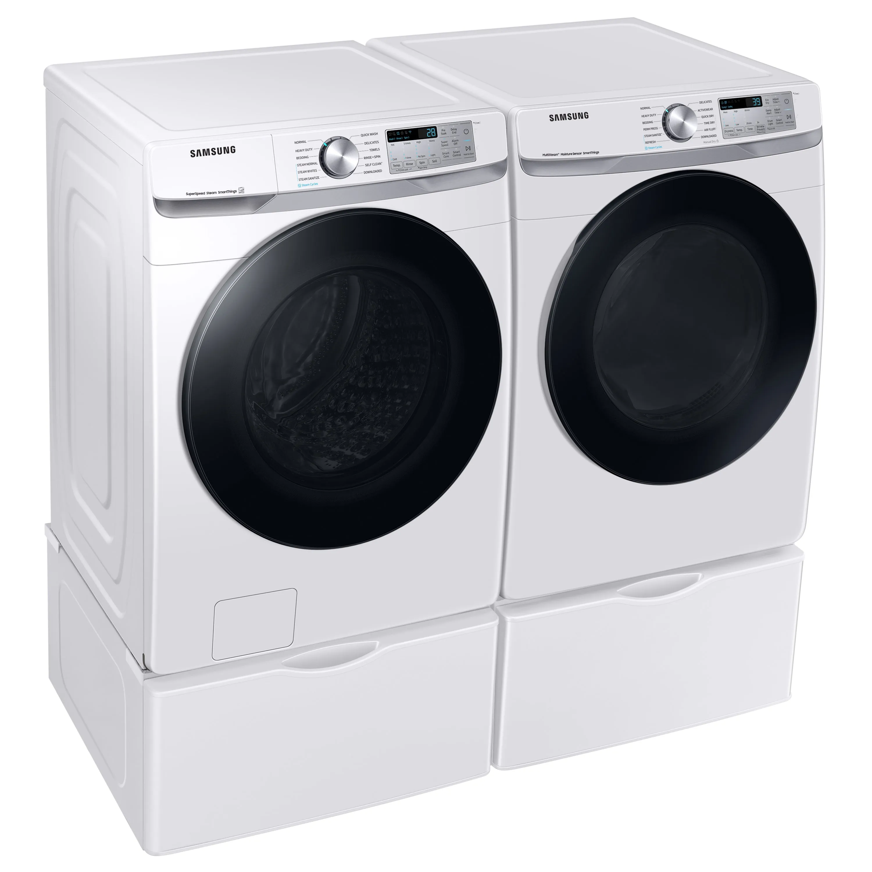 7.5 cu. ft. Smart Electric Dryer with Steam Sanitize  in White - (DVE45B6300W)