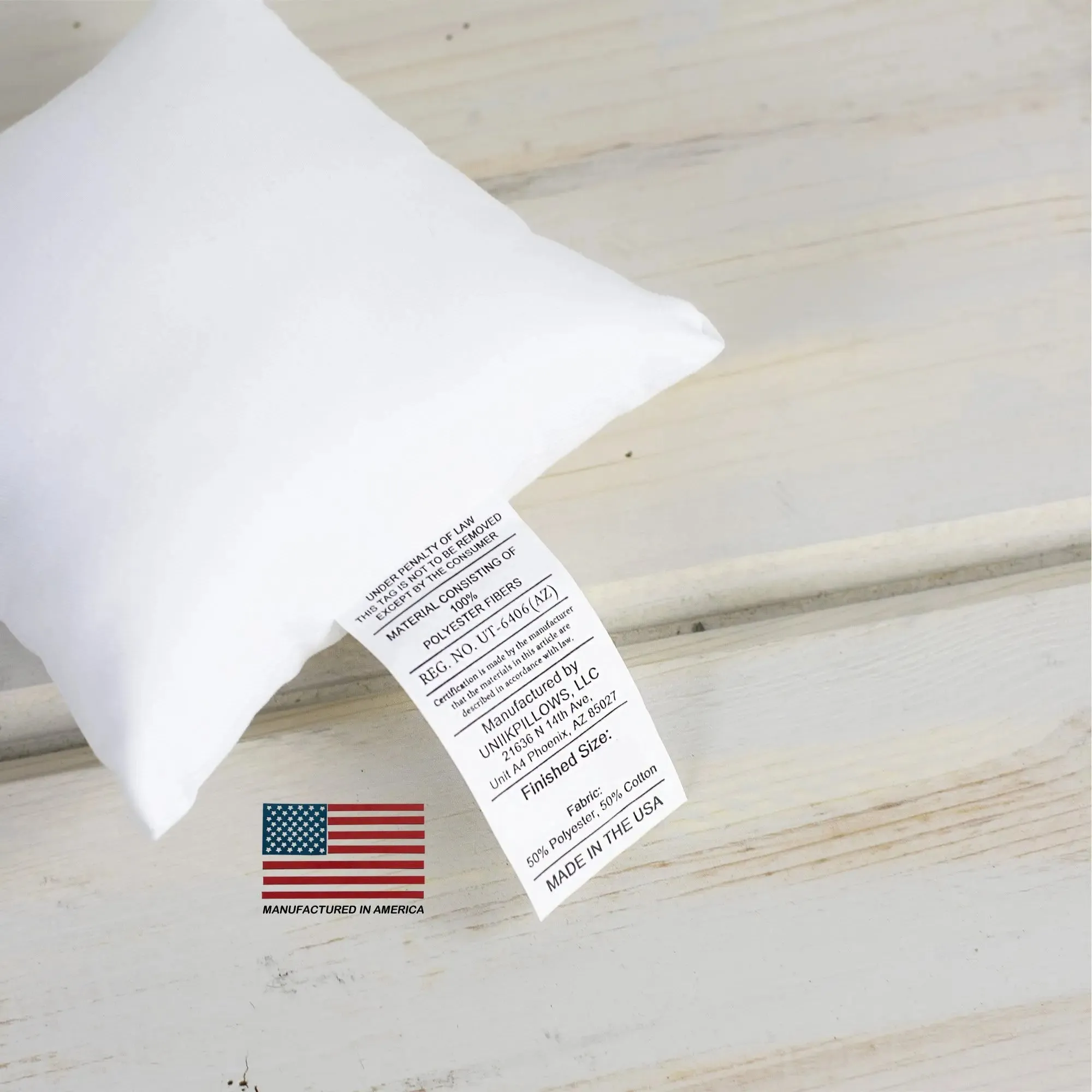 8x8 | Indoor Outdoor Hypoallergenic Polyester Pillow Insert | Quality Insert | Pillow Inners | Throw Pillow Insert | Square Pillow Inserts