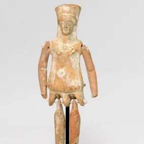 A Boeotian Terracotta Jointed Figurine, Archaic Period, ca. 5th Century BCE