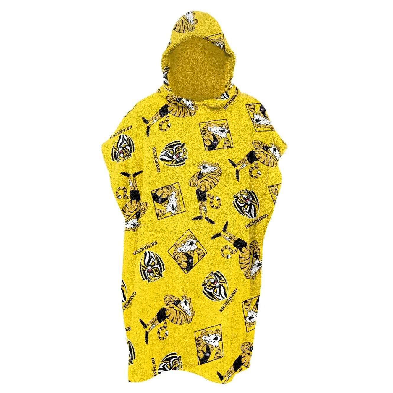 AFL Youth Hooded Towel - Richmond Tigers - Kids - Beach Bath - OSFM