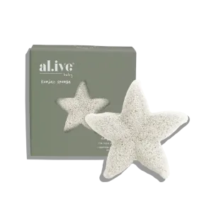 al.ive Body Baby - BABY KONJAC SPONGE - WHITE