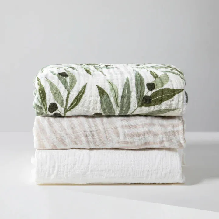 All-Stages Midi Crib Sheet | Olive Branches