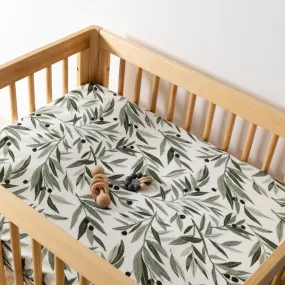 All-Stages Midi Crib Sheet | Olive Branches