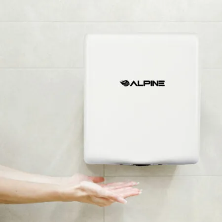 Alpine ALP405-10-WHI Willow High Speed Commercial Hand Dryer, 120V, Stainless Steel