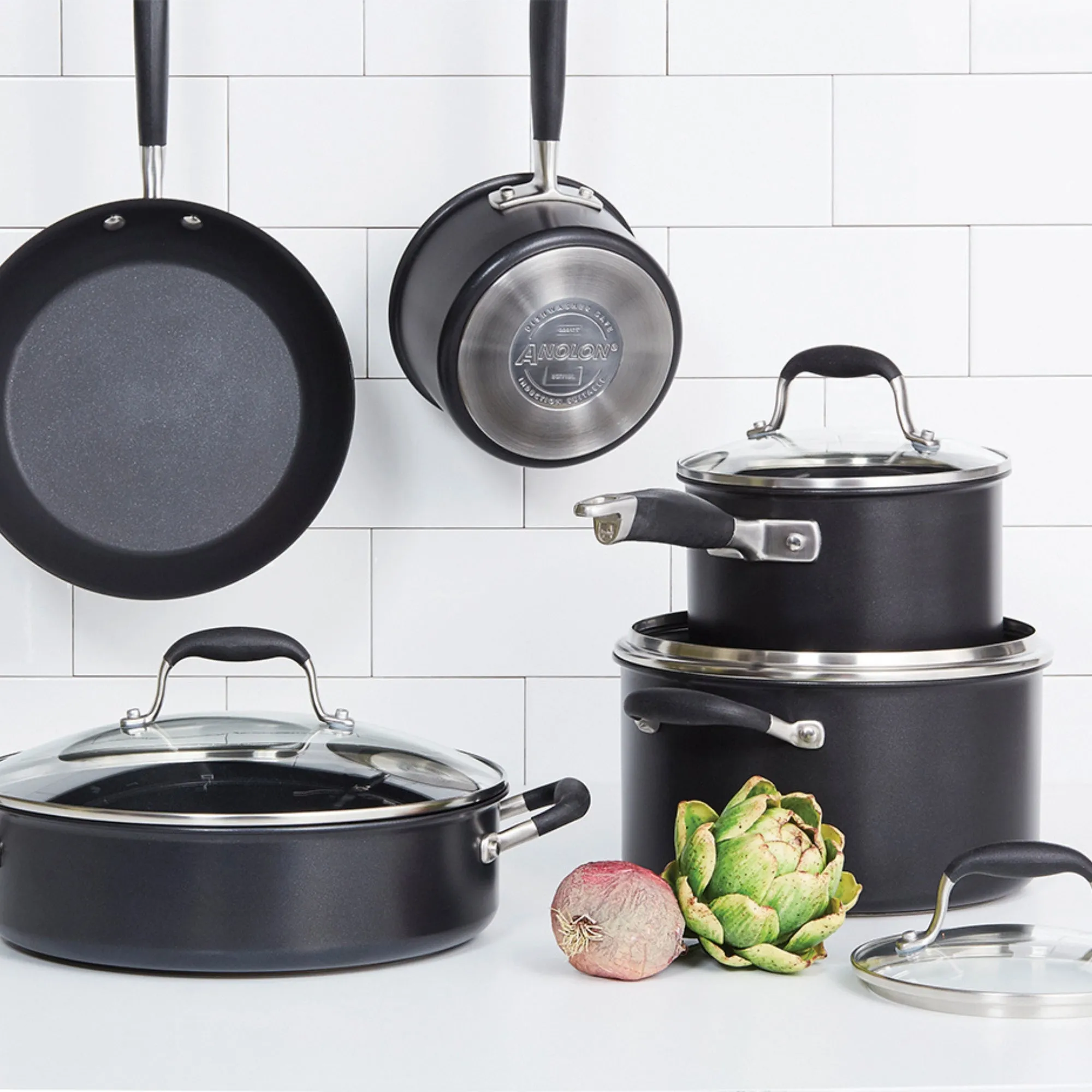 Anolon Advanced  Nonstick Induction 5 Piece Cookware Set