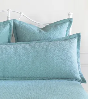 Aqua Matelassé Queen Grand Sham 20x60