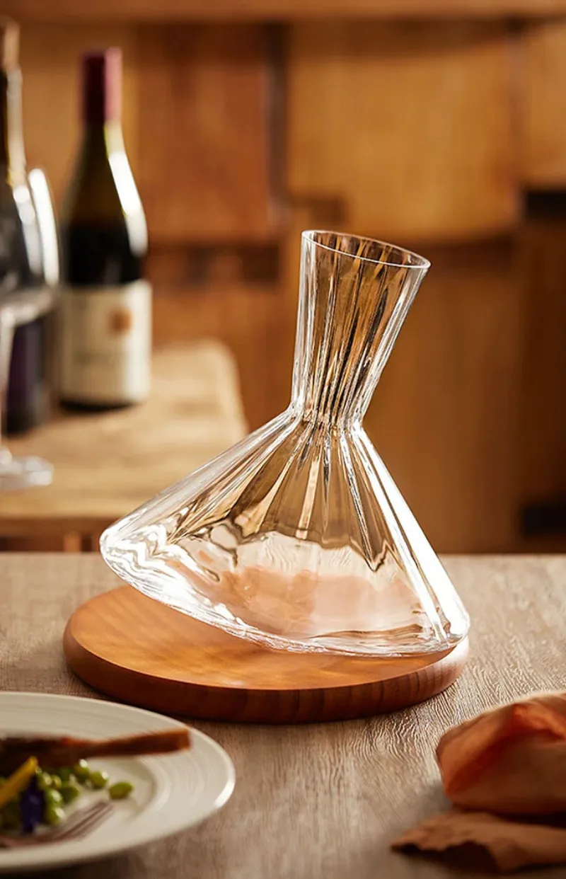 Aura 350 Rotating Glass Decanter