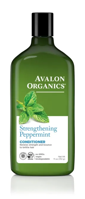 Avalon Organics Strengthening Peppermint Conditioner 11 oz Liquid