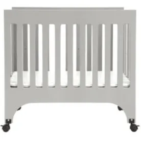 Babyletto Grayson Mini Crib in Grey with Pad