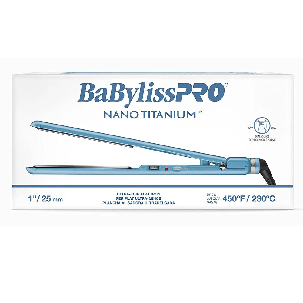 BaBylissPRO Nano Titanium 1" Ultra-Thin Straightening Iron BNT4072TUC