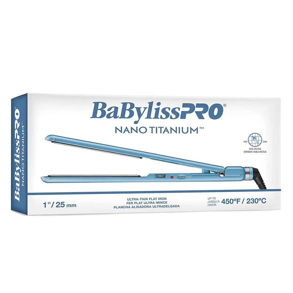 BaBylissPRO Nano Titanium 1" Ultra-Thin Straightening Iron BNT4072TUC