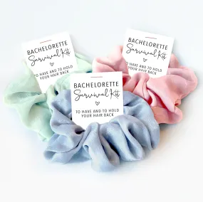 Bachelorette Survival Kit Items, Bachelorette Favors, Hair Scrunchies