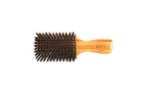 Bass Brushes Classic Men's Club 100% Soft Natural Boar Bristles Dark Bamboo Handle 1 Brush