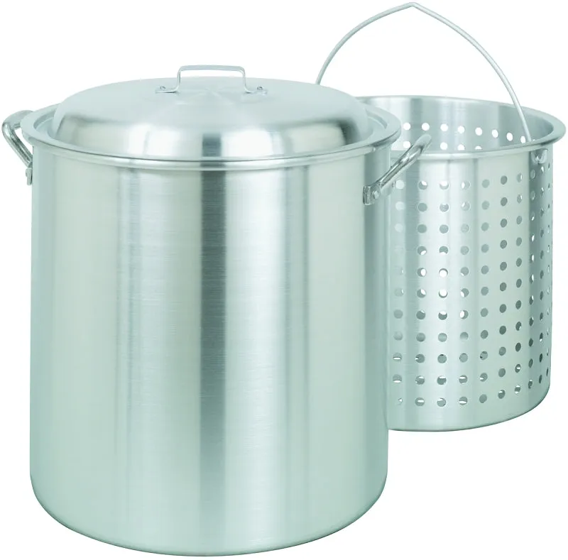 Bayou Classic 1000 Stock Pot, 100 qt Capacity, Aluminum :EA: QUANTITY: 1