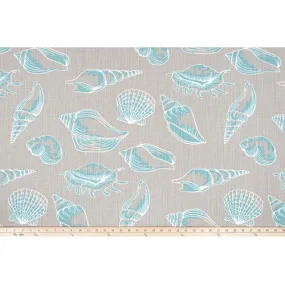 Beach Treasure Fountain Slub Canvas Fabric