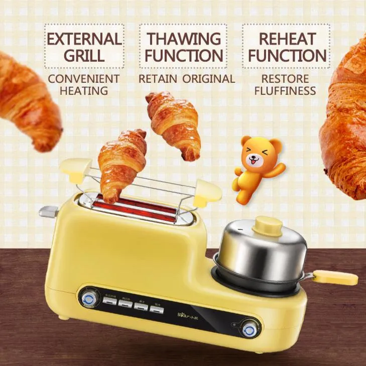 Bear 5in1 Toaster Breakfast Set w non-stick frying Pan (DSL-A02Z1)