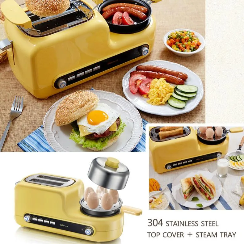 Bear 5in1 Toaster Breakfast Set w non-stick frying Pan (DSL-A02Z1)