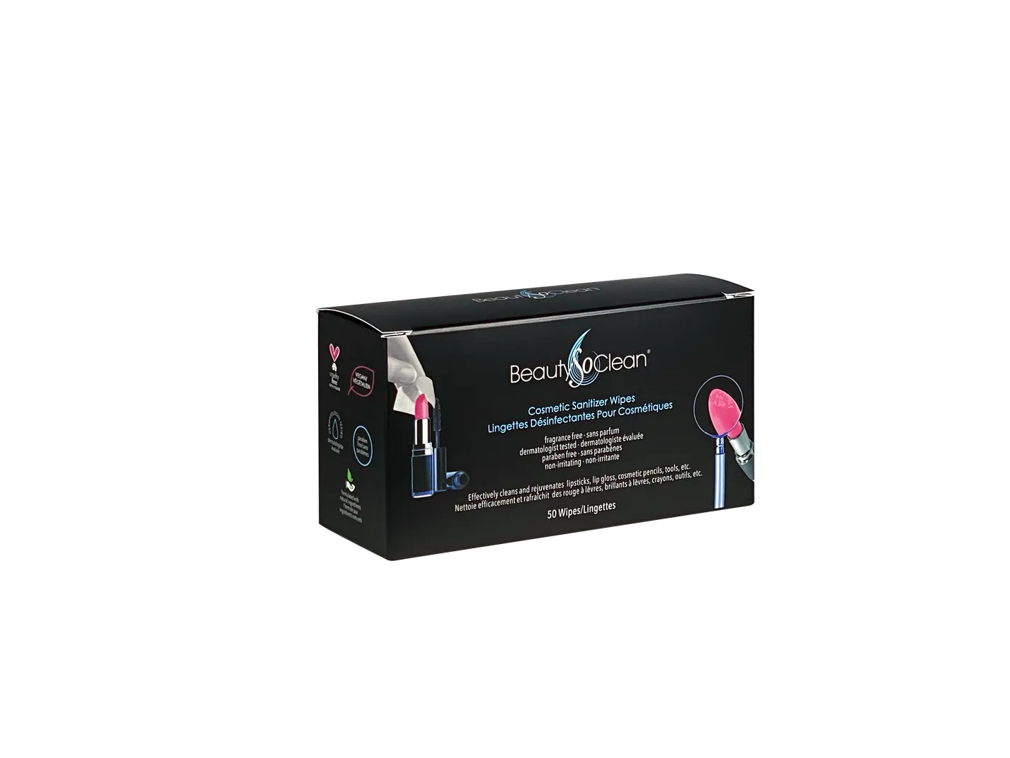 BeautySoClean Cosmetic Sanitizer Wipes