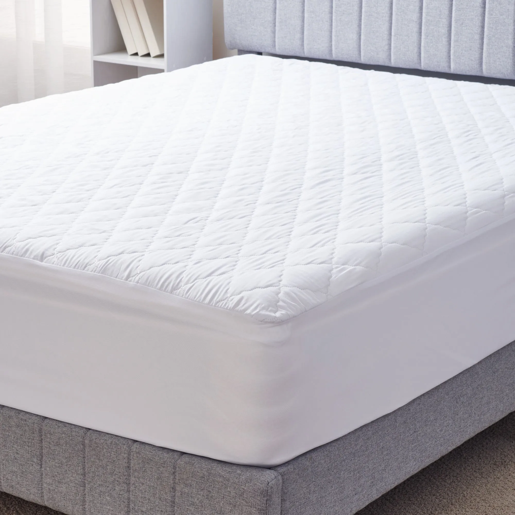 Bellisimo Waterproof Quilted Mattress Pad, Queen