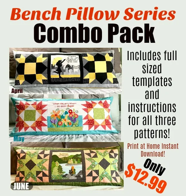 Bench Pillow Series- Combo Pack- Apr, May, Jun