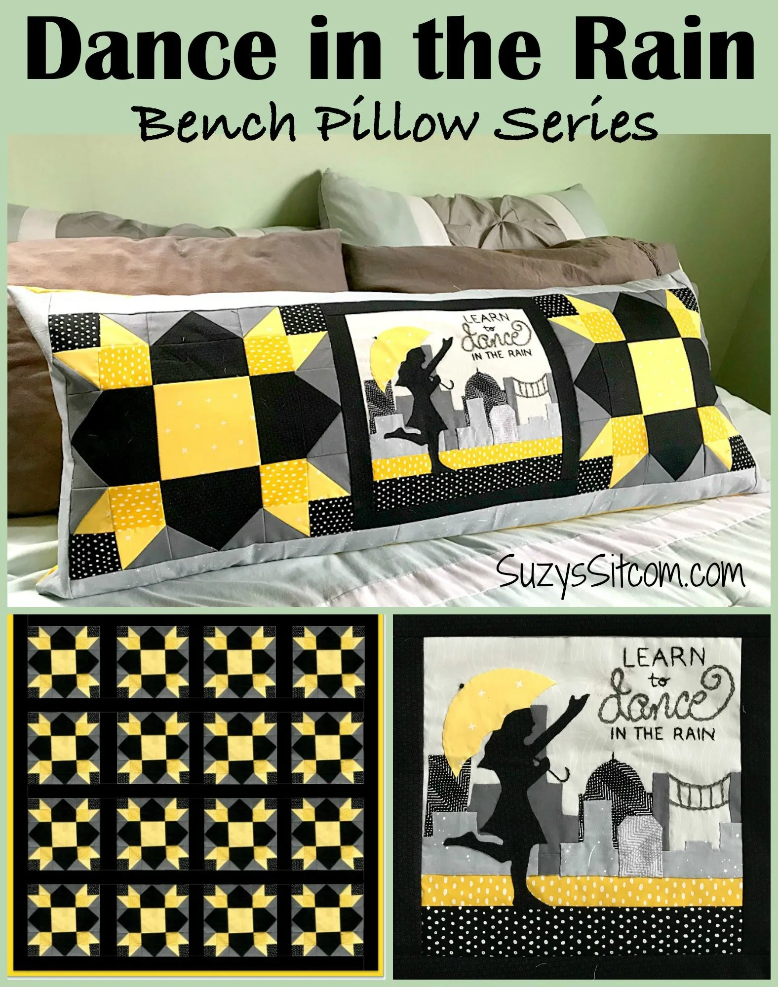 Bench Pillow Series- Dance in the Rain (April)