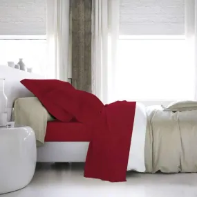 Blanc de Blanc - T1000 Cotton Rich Sheet Set, Red King