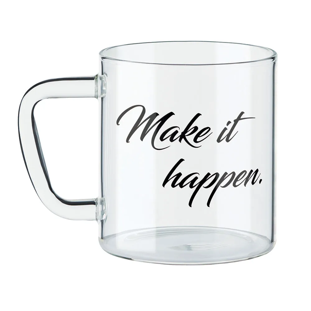 Borosil Inspirational Classic Mug - Make it Happen