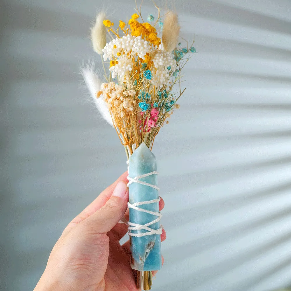 Botanical Flower Wand | Amazonite