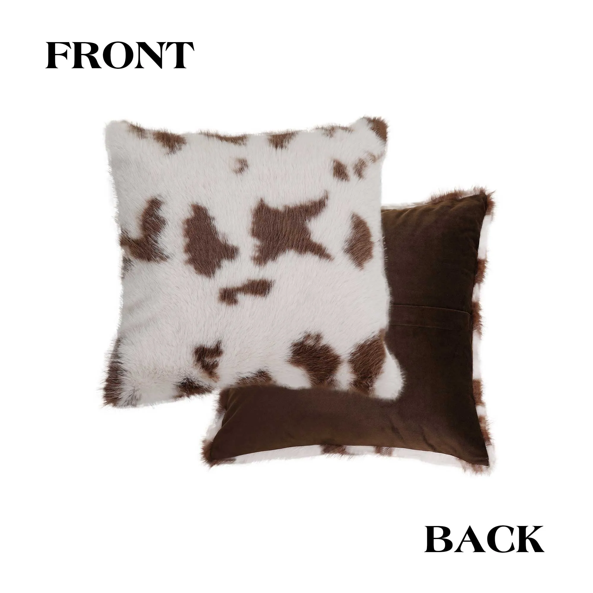 Bronco Modern Farmhouse Cow Pillow Cover