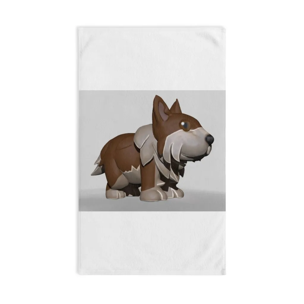 Brown Dog Hand Towel