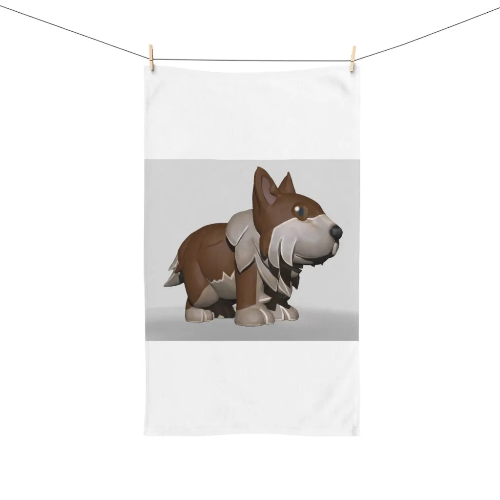 Brown Dog Hand Towel